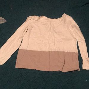 White and beige shirt from old navy xl